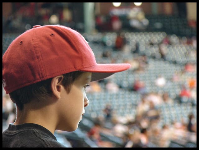 Boy in a ball cap